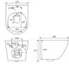 Комплект Grohe GR7210480 Инсталляция для унитаза Grohe Rapid SL + Унитаз подвесной beWash Minimal безободковый, с сиденьем микролифт, белый глянец фото 7