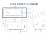 Чугунная ванна Delice Parallel 150x70 с ножками фото 8