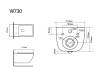 Подвесной унитаз Black&White W-730 730W00 Безободковый Белый фото 9