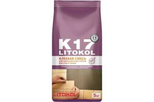 Клей Litokol K17 для керамической плитки и керамогранита до 60x60 серый 5 кг