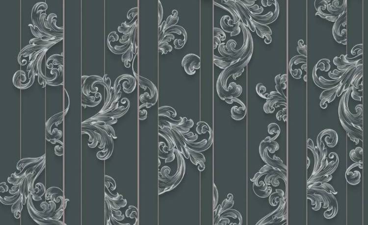 3D Фотообои Artegrafico «Волны Посейдона малахитового оттенка» PL-015 акварель