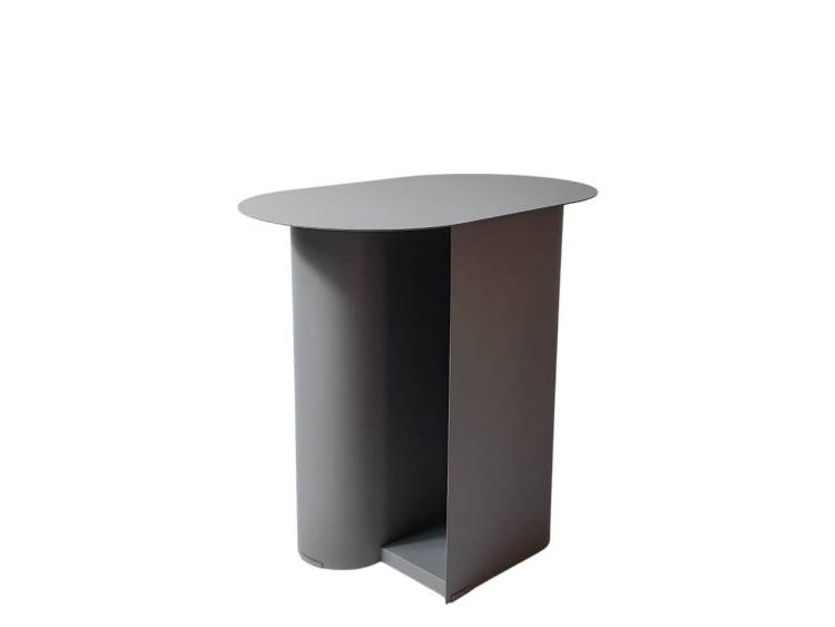 Стол журнальный Stool Group Yvaine MT-104-1 DB-003 серый, металл 50x30x47
