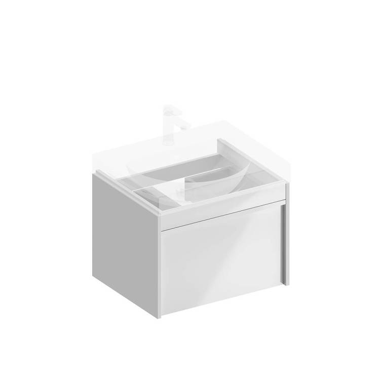 Тумба под раковину Kerama Marazzi Modula MOD.60.1+1\WHT белая глянцевая, 60 см