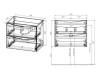 Тумба под раковину Vincea Mia Slim VMC-2MC700S1RW 700 подвесная, 2 выкатных ящика soft close, R.Wood фото 3