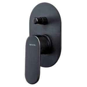 Смеситель для душа Splendy Rest RE204U1K2BM на 2 потребителя, черный матовый
