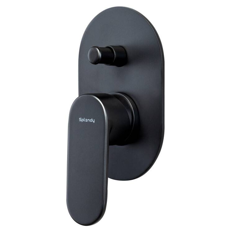 Смеситель для душа Splendy Rest RE204U1K2BM на 2 потребителя, черный матовый