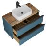 Тумба с раковиной Veneciana Torno 105 510520 сине-зеленый матовый фото 2