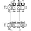 Коллектор Oventrop Multidis SF 7, нержавеющая сталь, 1 x 3/4 дюйма, с ротаметрами 0-5 л/мин. на подаче фото 2