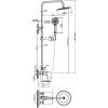 Душевая стойка Agger Brilliant A0393344 черный фото 8