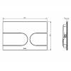 Кнопка смыва TOTO Neorest MB177EM#S для инстялляции WH182EAT, сталь матовая фото 3