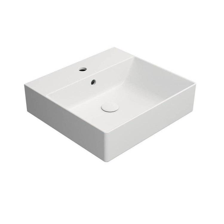 Раковина GSI Kube X 9430109 50 см, белая матовая