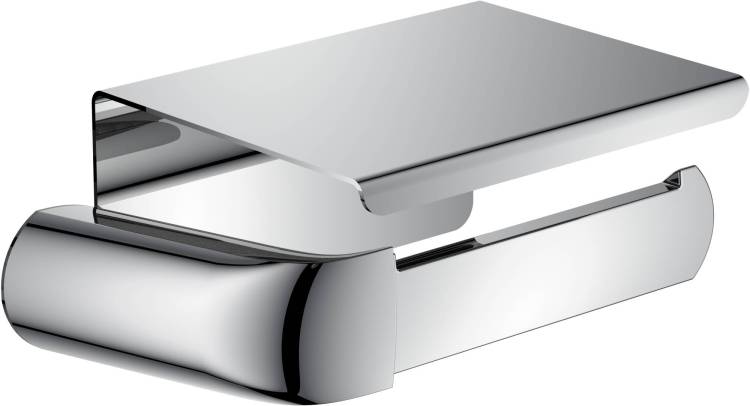 Держатель туалетной бумаги Rush Flores FL08111B с полкой для телефона, хром