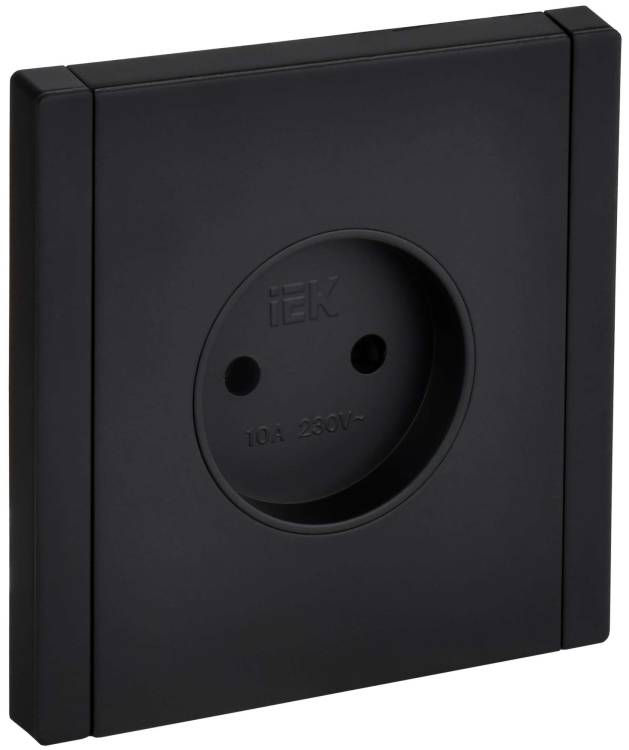 Розетка 1-местная IEK Forte&Piano FP-R10-10-M-K02 черный