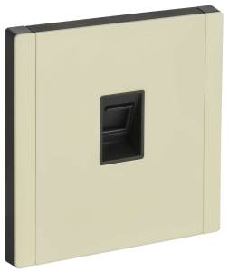 Розетка компьютерная RJ45 IEK Forte&Piano FP-K10-2-M-K41 серый сланец