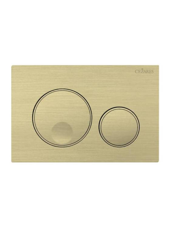 Кнопка смыва Cezares Relax RELAX-BTN-BORO брашированное золото