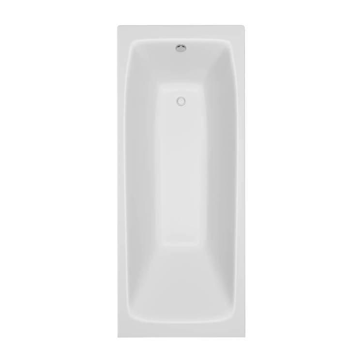 Чугунная ванна Creto Edge 26-1150 белая, 150x70, с ножками