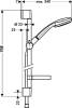 Душевой гарнитур Hansgrohe Croma 100 Vario 27771000 Unica C фото 10
