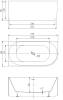 Акриловая ванна Vincea VBT-428-1700L 170x80, левая, щелевой перелив, белая фото 5