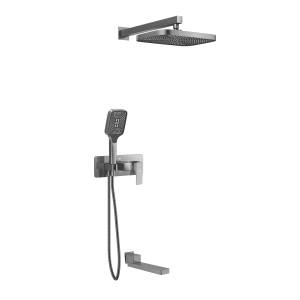 Душевая система Rose R1035T серая, встраиваемая