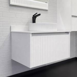Тумба с раковиной Comforty Марсель-75 00-00022382CF белый матовый