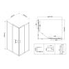 Душевой уголок Vincea City VSS-5CT8010MT 1000x800, хром, стекло текстурное фото 4