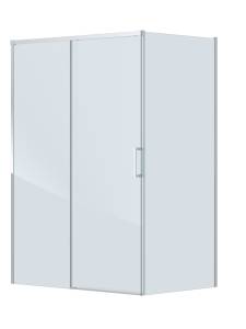 Душевой уголок Cezares PLANE-AH-1-140/100-C-CR профиль хром, стекло прозрачное, 140x100x195