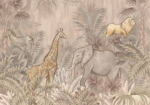 3D Фотообои Artegrafico «Экзотический пейзаж в тёплых тонах» FN-020 акварель