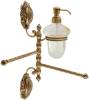 Дозатор Migliore Cleopatra 16646 с полотенцедержателем, бронза