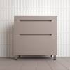 Тумба с раковиной Style Line Остин напольная, тауп темный, раковина белая, 82x80x45