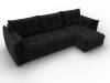 Диван угловой Лига Диванов Лига-100 133683 Черный фото 6