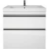 Тумба с раковиной Dreja Grace Plus 60 с опорами, белый глянец фото 5