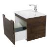 Тумба с раковиной Belbagno Etna ETNA-500-1C-SO-RW-P 49.6x39.2x40 Rovere Moro подвесная с одним выкатным ящиком фото 8