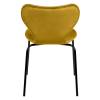 Набор из 2 стульев Bradex Home Seven Style RF 0252P горчичный велюр с черными ножками фото 4