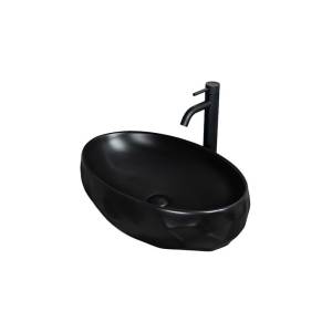 Раковина Gid Lago 53385 Bm9030wx 60 см, черная матовая