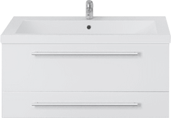 Тумба для комплекта 1MarKa Соната 75П с 2 ящиками, белый глянец