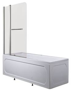 Шторка на ванну 1MarKa P-05 85x150 Mistelite Стекло матовое
