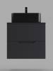 Тумба с раковиной Orange Line Li-60TugMDF+B02-460MB графит матовый, 60 см фото 3