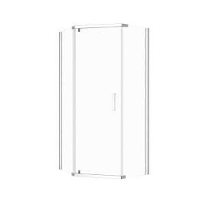 Душевой уголок Royal Bath RB 110TR-T-CH профиль хром, стекло прозрачное, 110x110x200