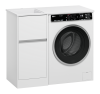 Тумба с раковиной Misty Ингрид УТ000026850 под стиральную машину, левая, белая, 40 см фото 4