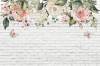 3D Фотообои Artegrafico «Коралловые розы на кирпичной кладке» BT-027 канвас