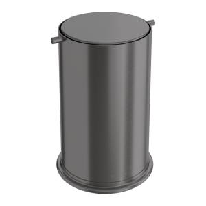 Мусорное ведро Boheme 10916-GM с вращающейся крышкой, Gun Metal