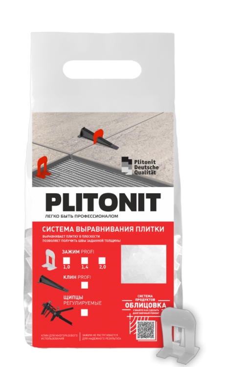Зажим Plitonit SVP-Profi 1 мм 100шт