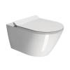 Чаша для подвесного унитаза GSI Kube X 9413FR511, безободковый, geniusflush смыв торнадо, белый