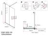 Душевая перегородка Vincea Walk in WSL VSW-1WSL120CGB профиль черный, стекло тонированное, 120x200 фото 5