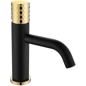 Смеситель для раковины Boheme Stick 121-BG Black Diamond Gold