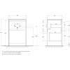 Тумба с раковиной BelBagno Kraft-LVD 60 bianco opaco фото 9