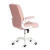 Кресло компьютерное Tetchair Lugano Wh 24334 розовый, ткань teddy фото 3