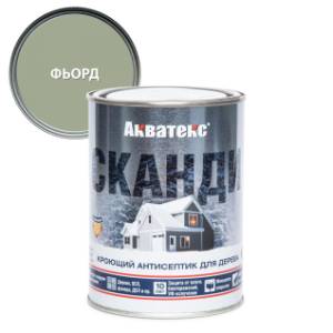 Антисептик для древесины кроющий акриловый Акватекс Сканди полуматовый, фьорд 0.75 л