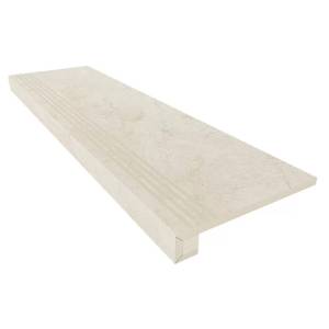 Ступень Ametis by Estima Marmulla 34880 Set/Steptrade/MA02_NS/33x120/S1/Riser/MA02_NS/14,5x120 33x120 прямоугольная с бортиком+Подступенок 14.5x120