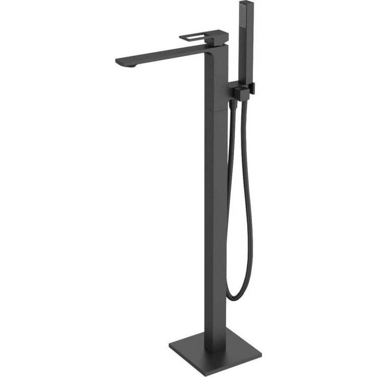 Смеситель для ванны BelBagno Luce LUC-FMT-NERO напольный, с внутренней частью